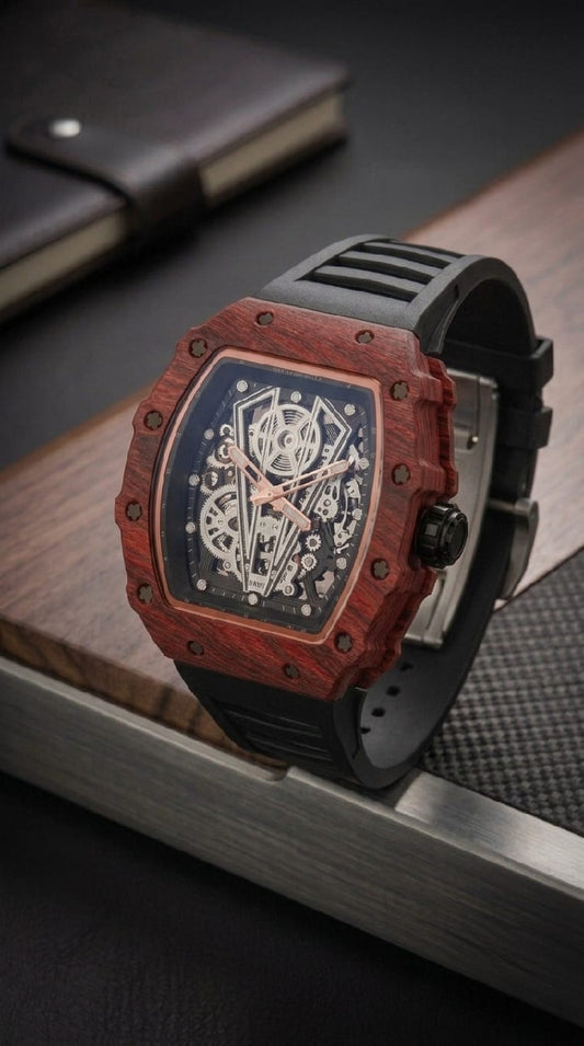 DEAF Wooden Skeleton Luxury - Men's Watch